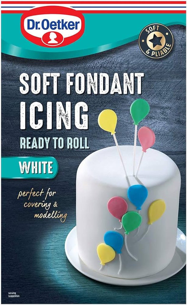 Dr. Oetker Soft Fondant Icing Ready to Roll White 1kg - UK Food & Drink - 5000254019655