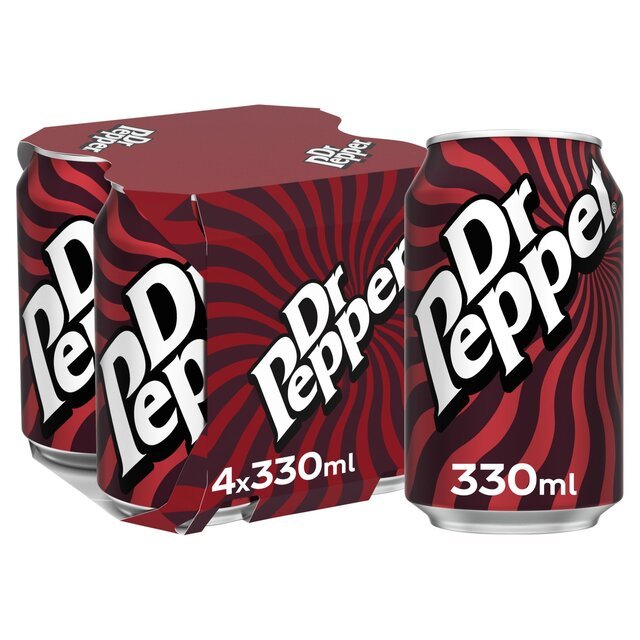 Dr Pepper 4 x 330ml - UK Food & Drink - 5449000006509