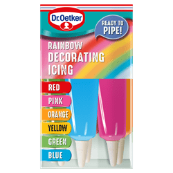 Dr.Oetker Rainbow Decorating Icing 6 x 19g (114g) - UK Food & Drink - 5000254021078