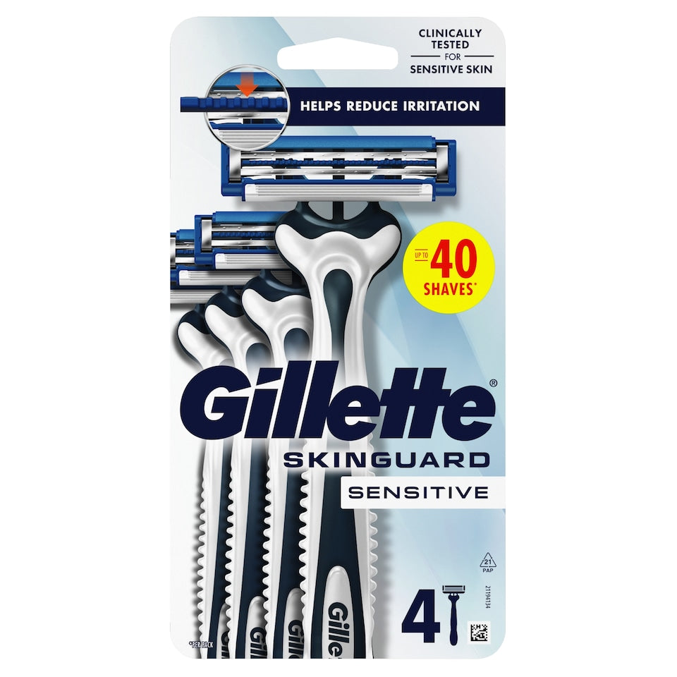 Gillette Skinguard Sensitive 4s Disposable Razor