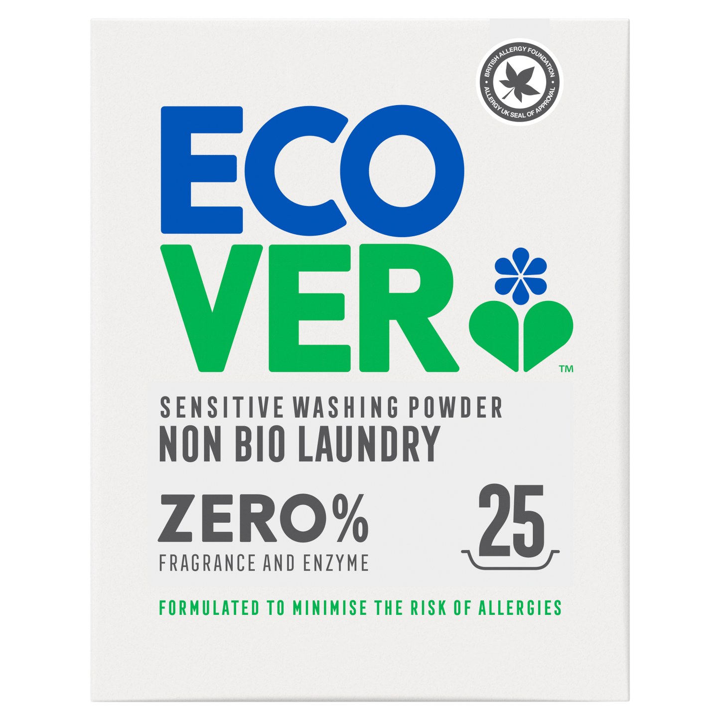 Ecover Non Bio Laundry Sensitive Washing Powder 1.875kg - UK Food & Drink - 5412533417715