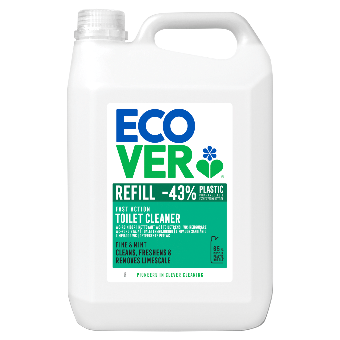 Ecover Pine & Mint Fast Action Toilet Cleaner Refill 5L - UK Food & Drink - 5412533000085