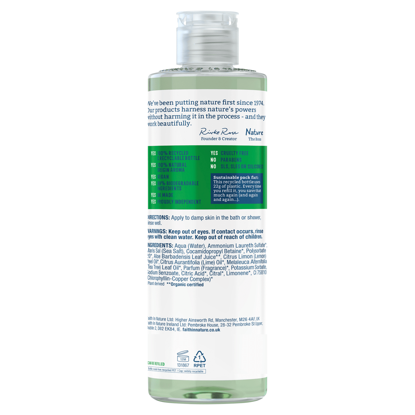 Faith in Nature Aloe Vera Body Wash - UK Food & Drink - 708002400537