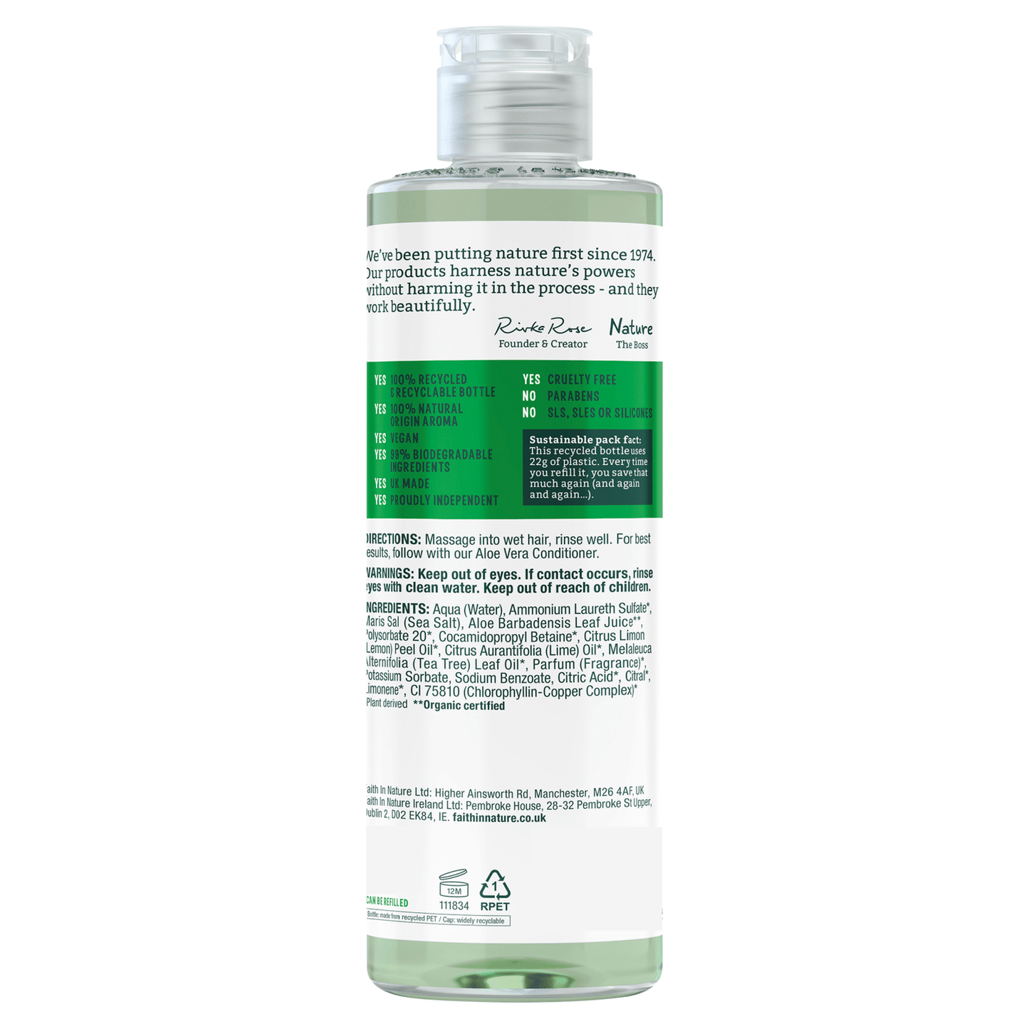 Faith in Nature Aloe Vera Shampoo - UK Food & Drink - 708002400513