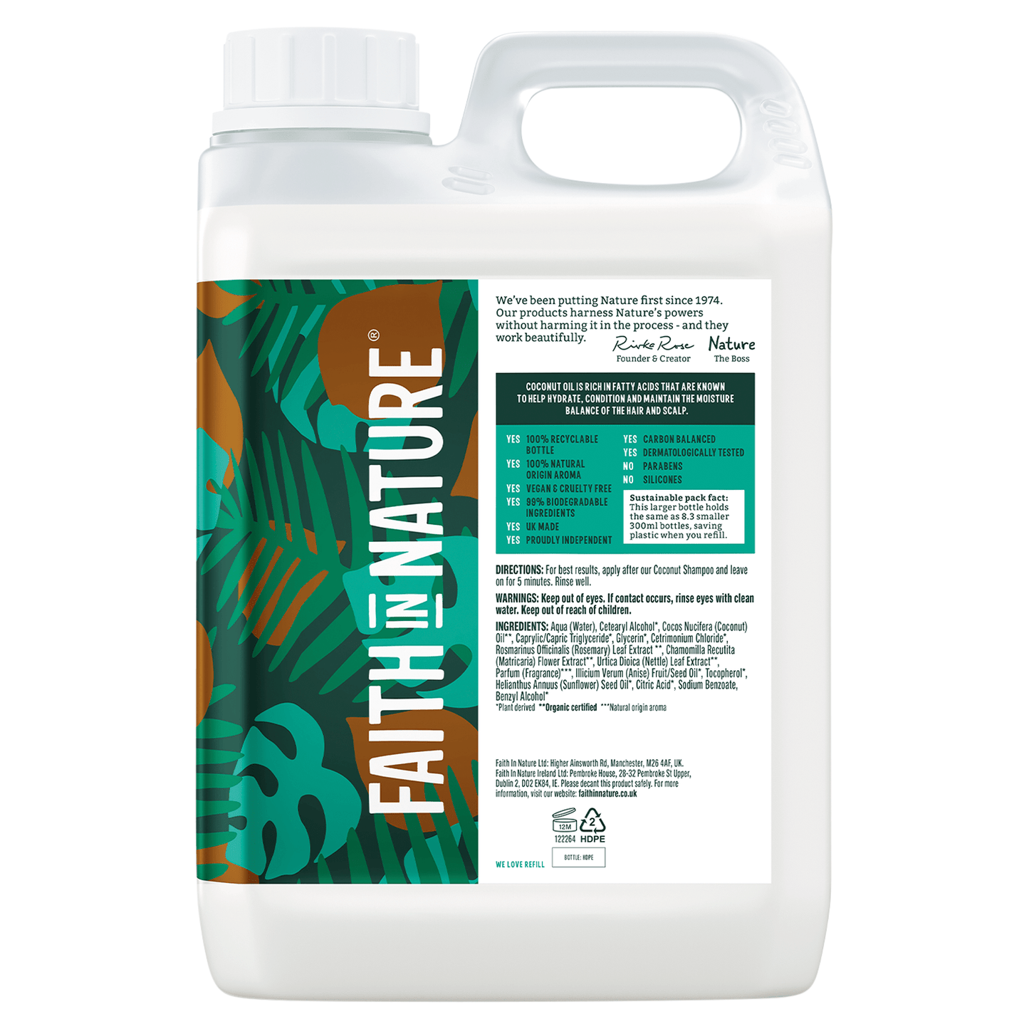 Faith in Nature Coconut Conditioner 2.5L - UK Food & Drink - 708002251023