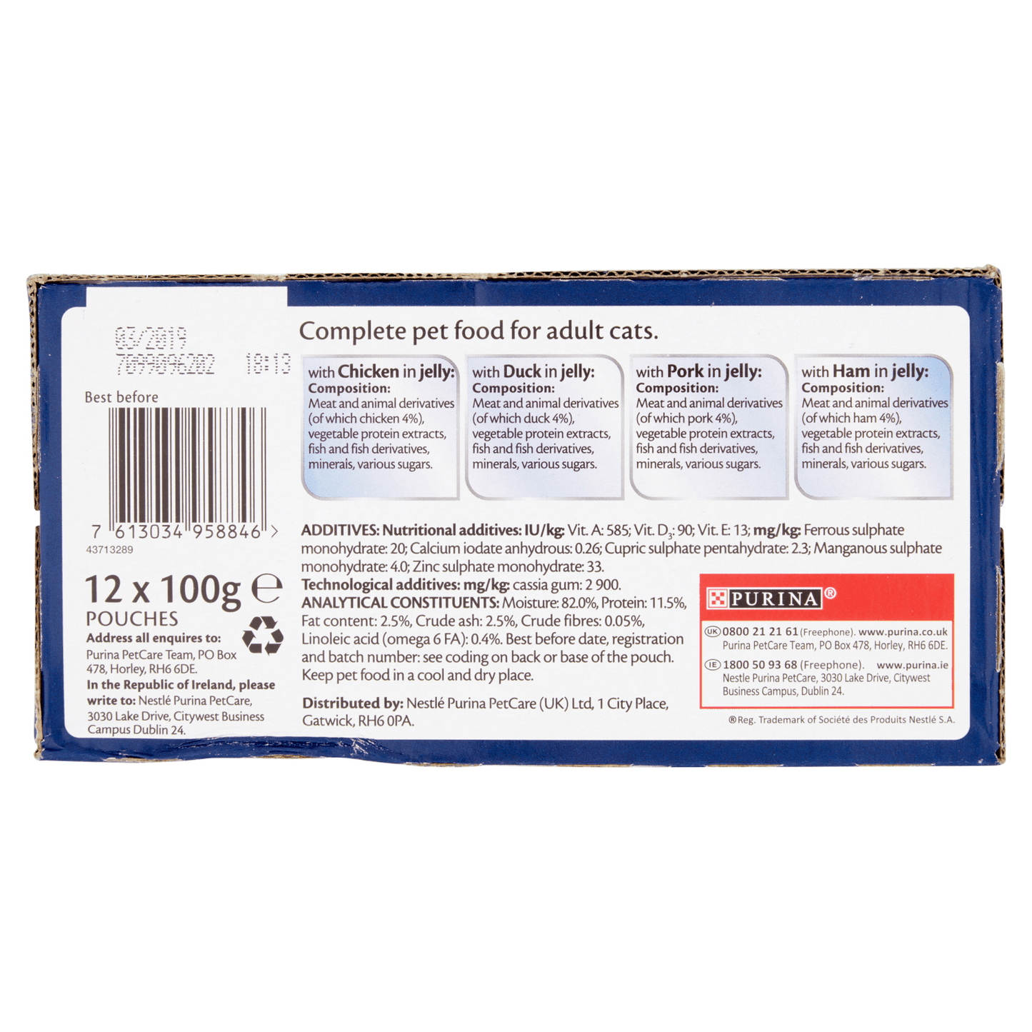 Felix As Good As It Looks Adult Cat Food Meaty Selection in Jelly 12 x 100g - UK Food & Drink - 7613034958846