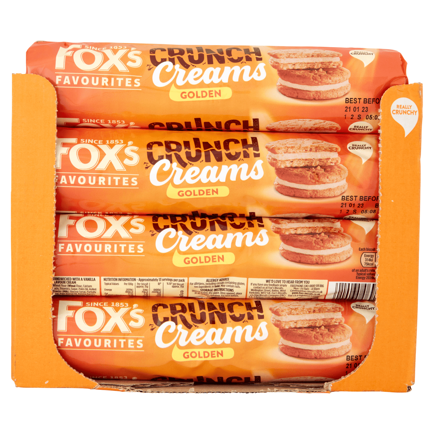 Fox's Favourites Crunch Creams Golden 200g - UK Food & Drink - 5010035069274