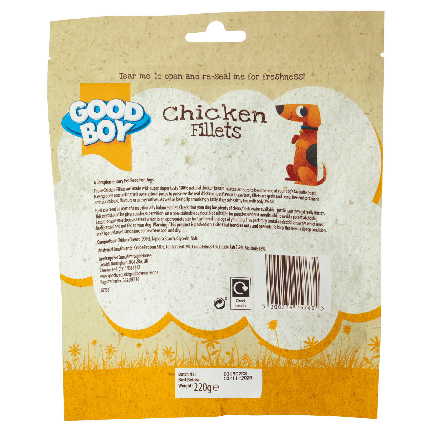 Good Boy Chicken Fillets 220g - UK Food & Drink - 5000239057634