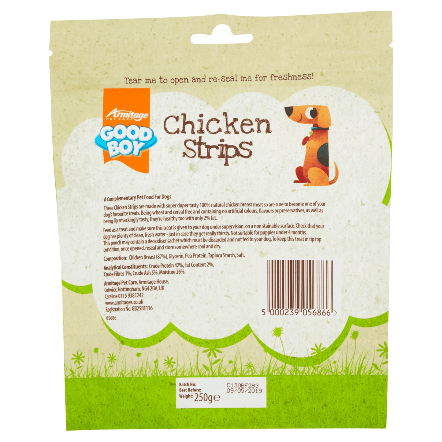 Good Boy Chicken Strips 250g - UK Food & Drink - 5000239056866