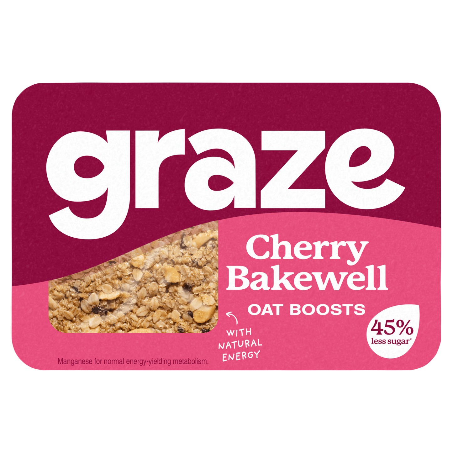 Graze Cherry Bakewell Oat Boosts 50g - UK Food & Drink - 5055958706660
