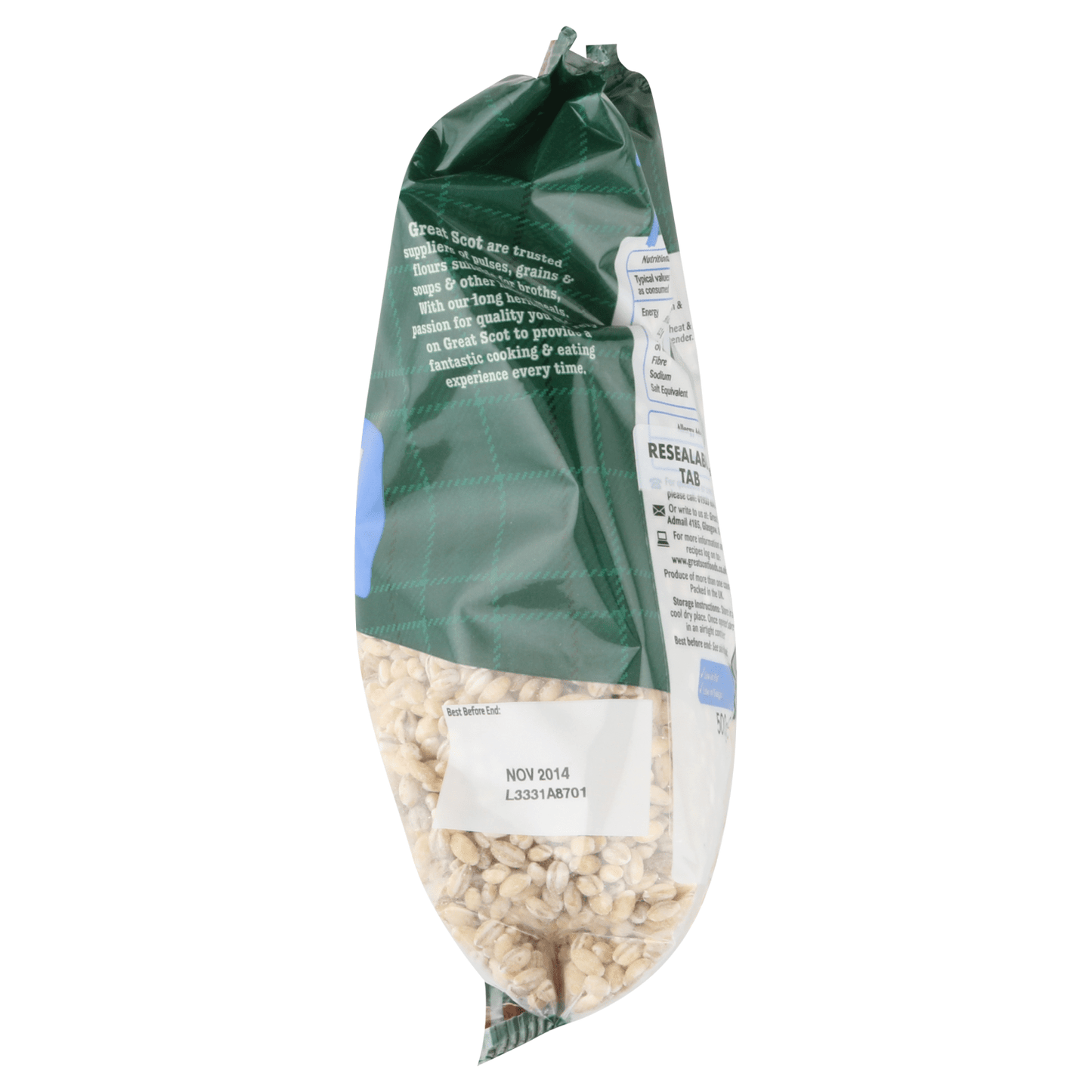 Great Scot Pearl Barley 500g - UK Food & Drink - 5010148111075
