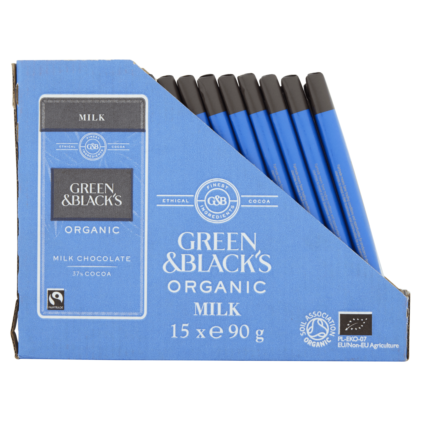 Green & Black's Organic Milk Chocolate Bar 90g - UK Food & Drink - 7622210580092