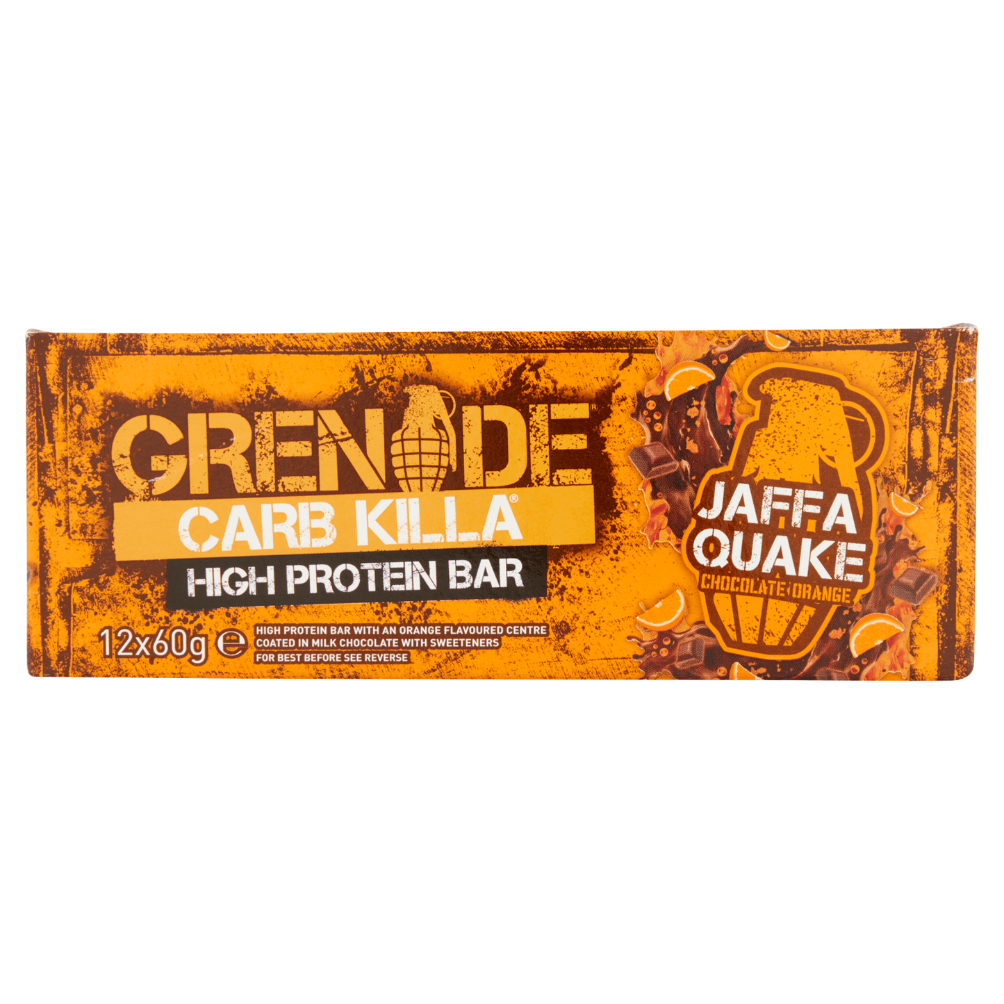 Grenade Jaffa Quake Chocolate Orange Flavour 60g - UK Food & Drink - 5060221203784