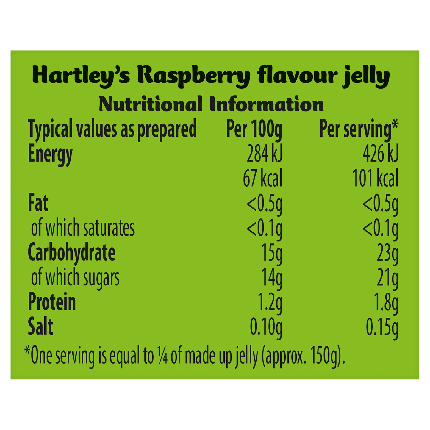 Hartley's Raspberry Flavour Jelly 135g - UK Food & Drink - 5000354160882
