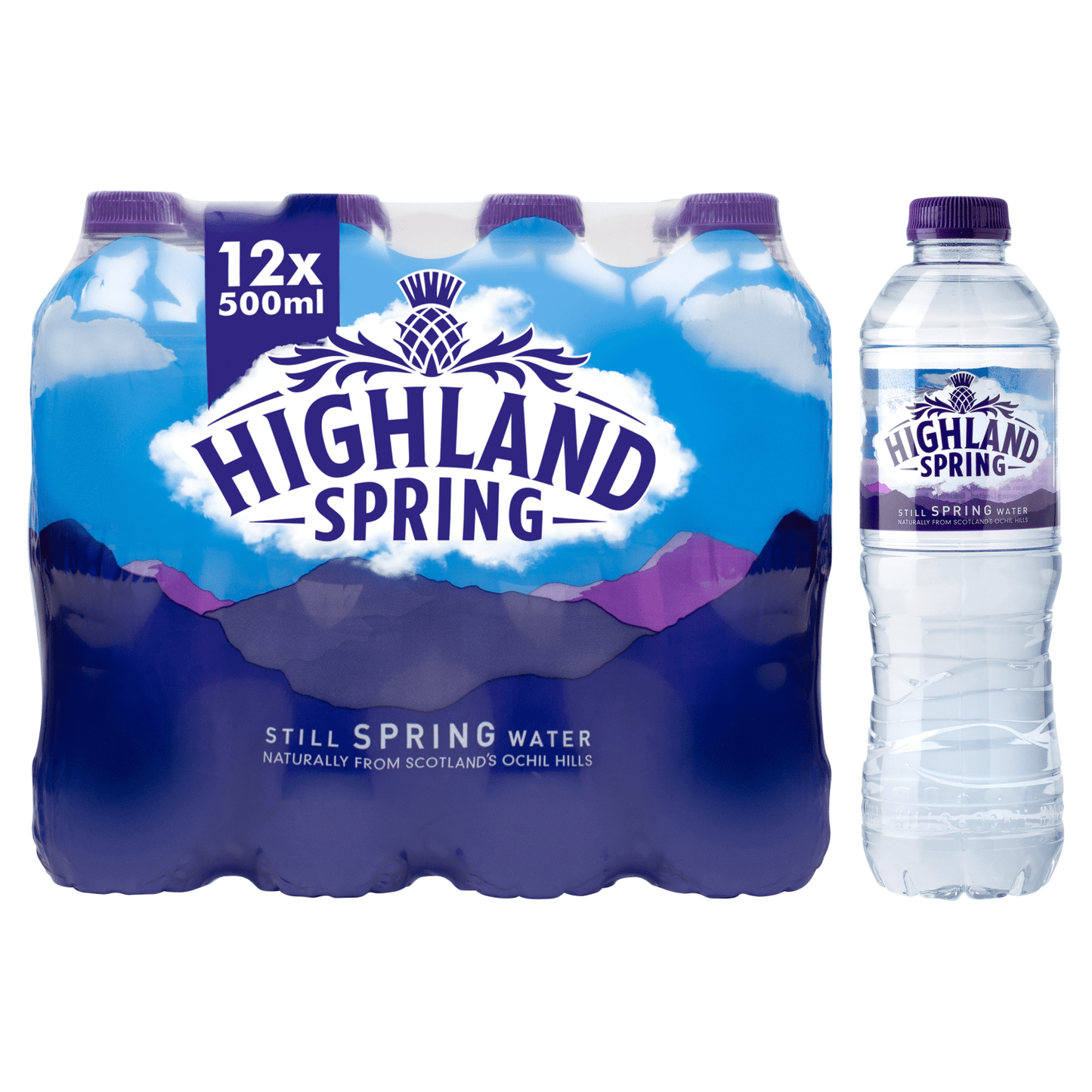 Highland Spring Still Spring Water 12 x 500ml - UK Food & Drink - 5010459000037