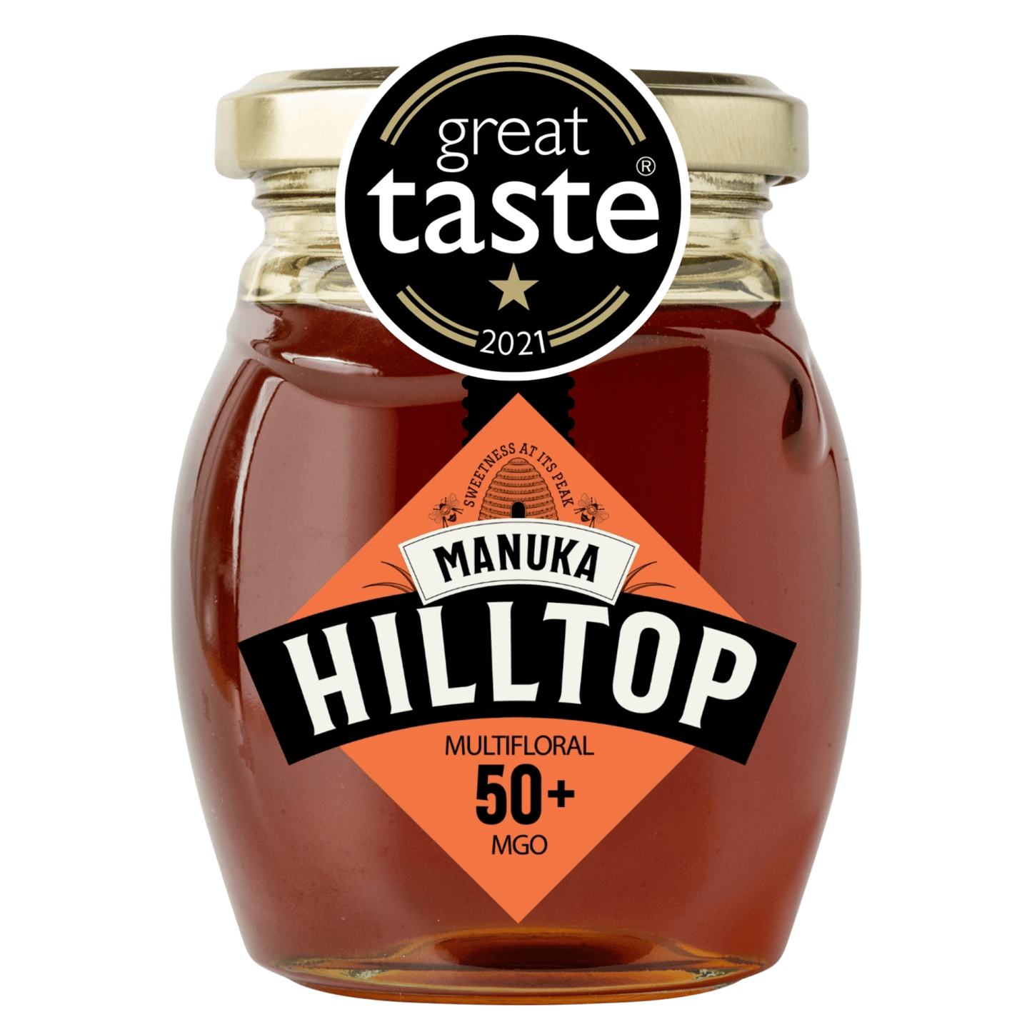 Hilltop Premium Multifloral Manuka Honey MGO 50+ 225g - UK Food & Drink - 5060298571960