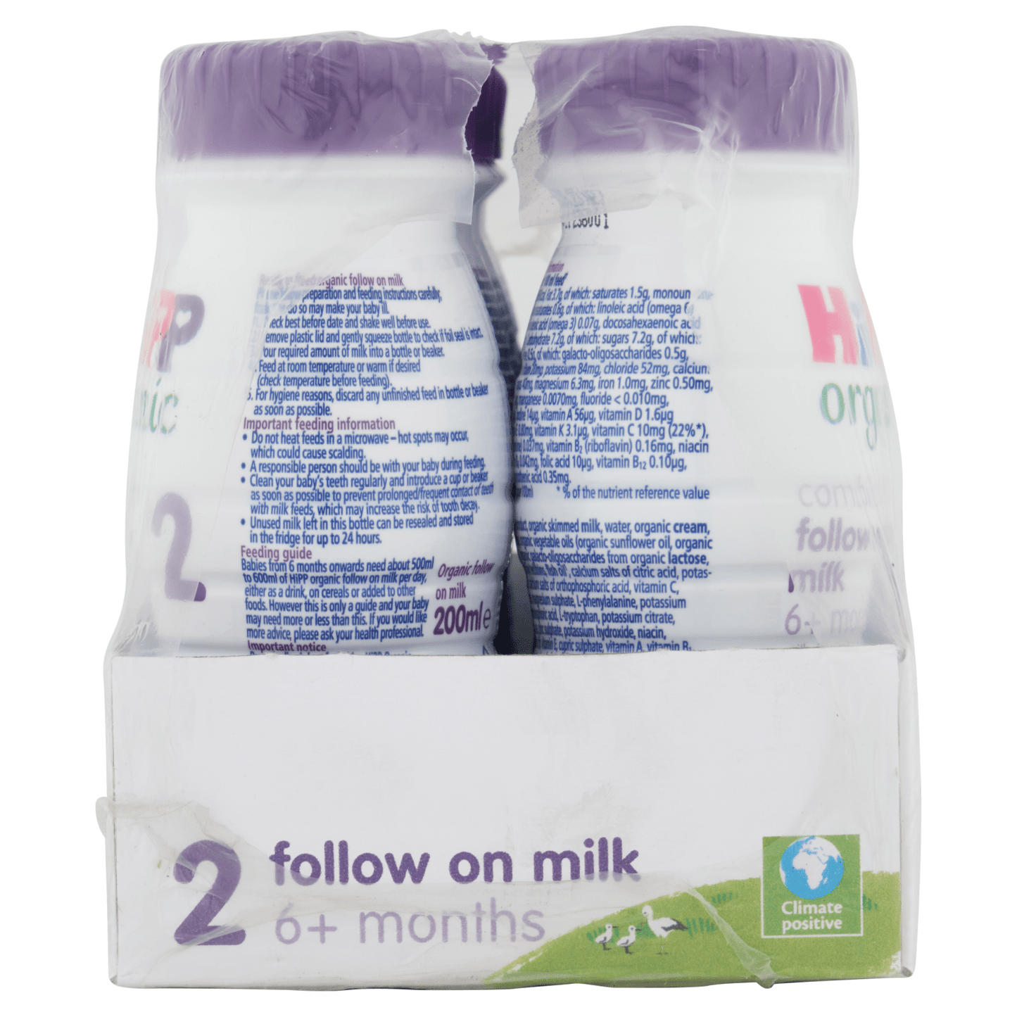 HiPP Organic 2 Combiotic Follow on Milk 6+ Months 200ml - UK Food & Drink - 4062300346031