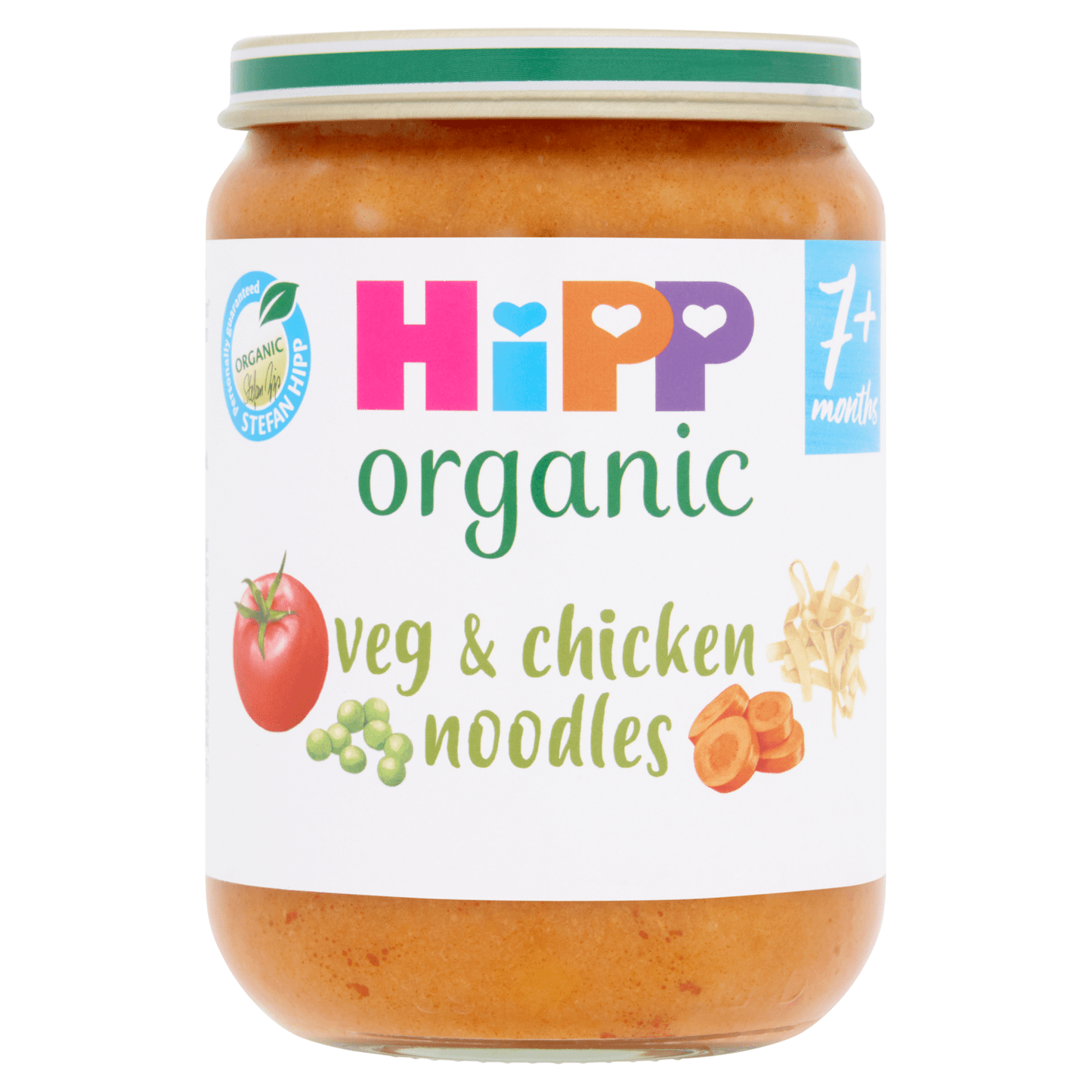 Hipp Organic Veg & Chicken Noodles 7+ Months 190g - UK Food & Drink - 4062300368422