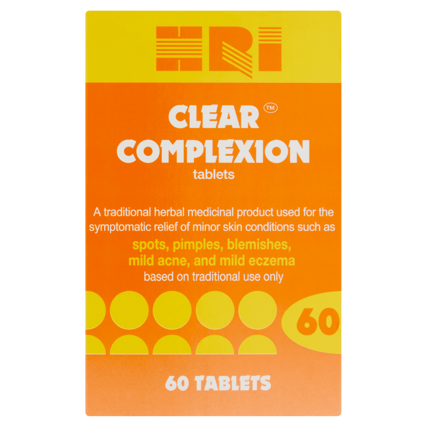HRI Clear Complexion Tablets 60 Tablets - UK Food & Drink - 5012689000689