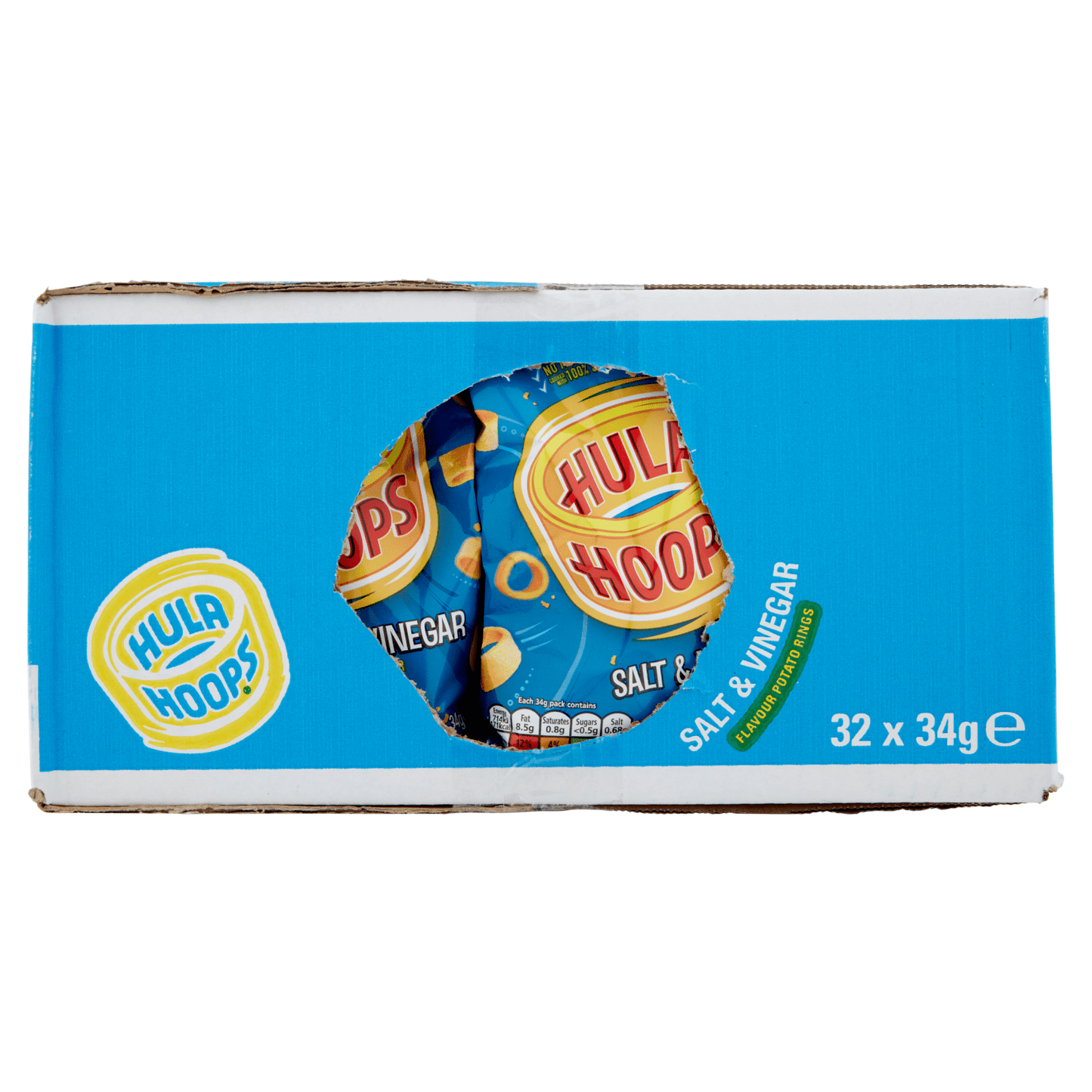 Hula Hoops Salt & Vinegar Crisps 34g - UK Food & Drink - 5000237060988