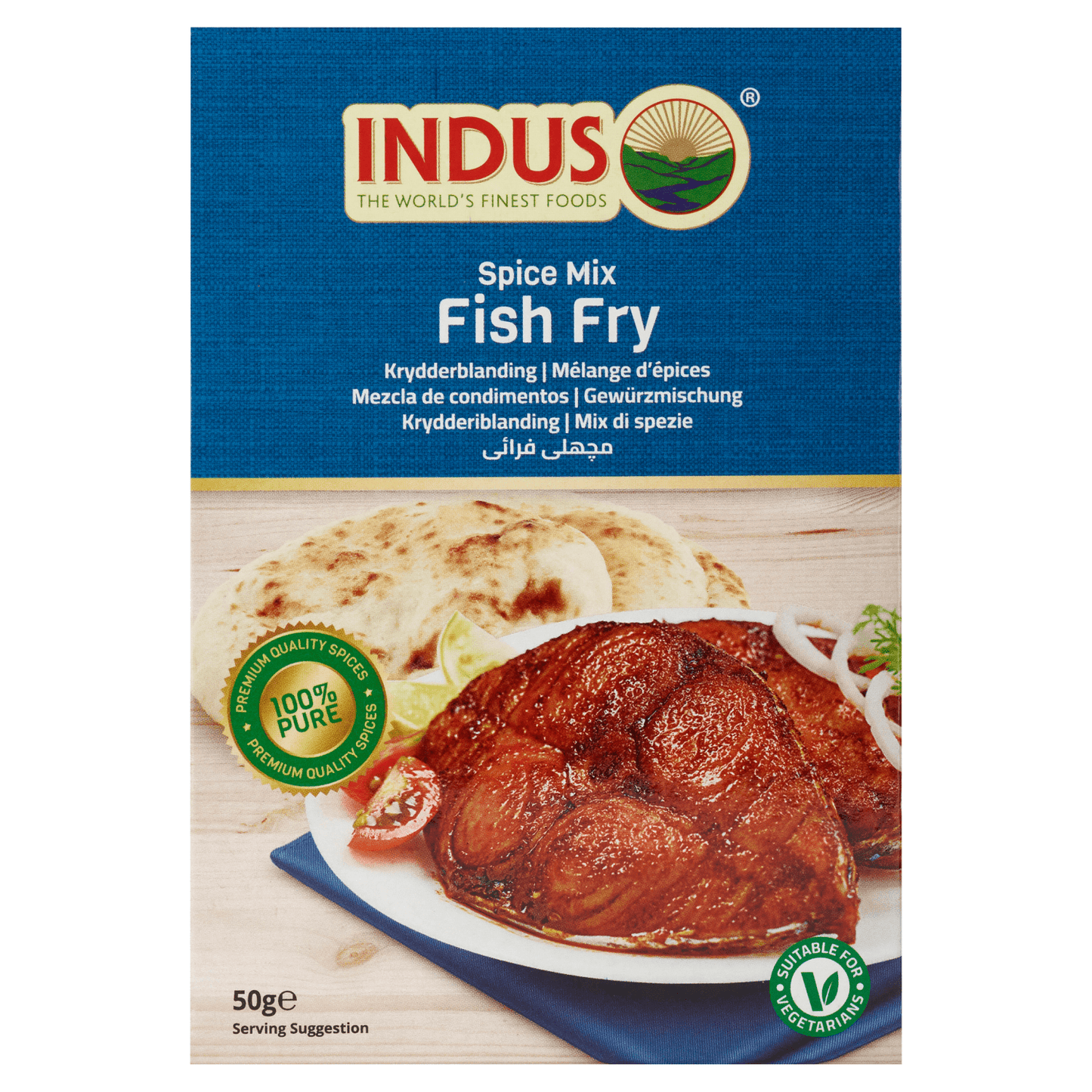 Indus Fish Fry Spice Mix 50g - UK Food & Drink - 5060476794259