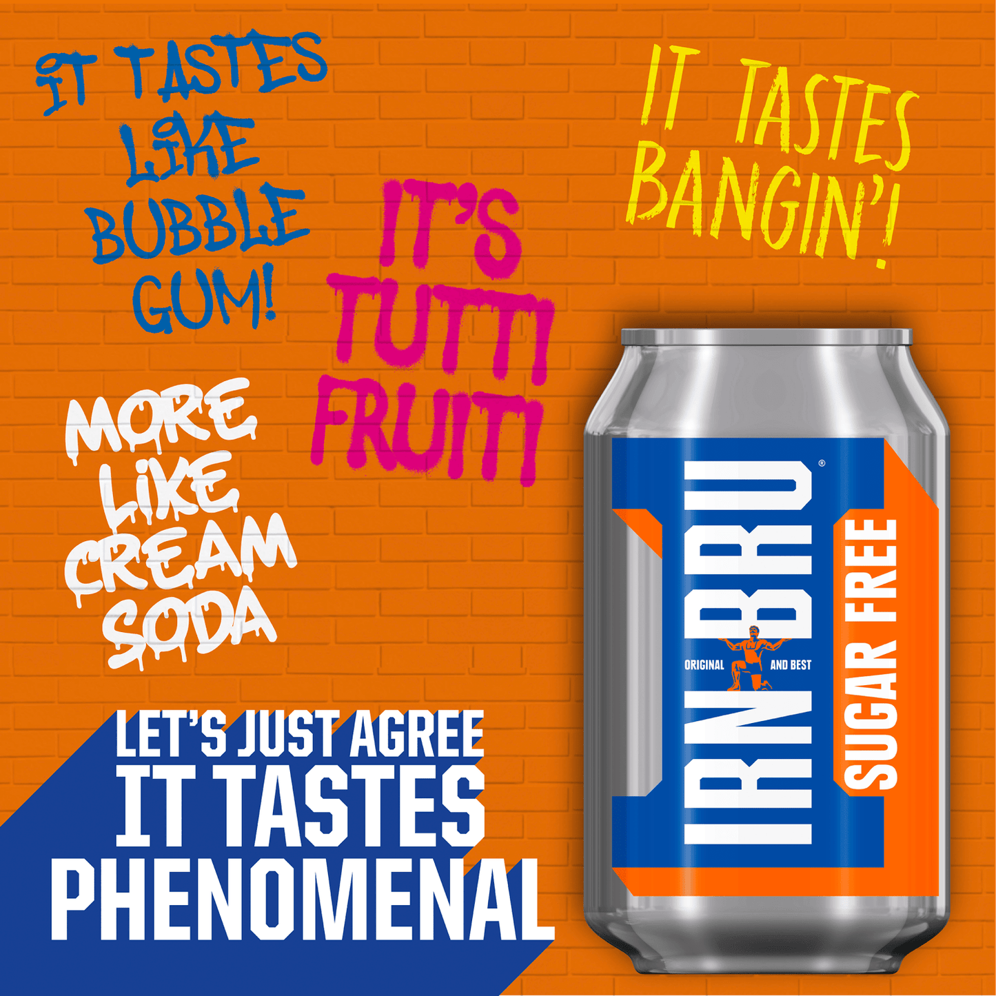 IRN - BRU Sugar Free Soft Drink 6 x 330ml Cans - UK Food & Drink - 5000107004388