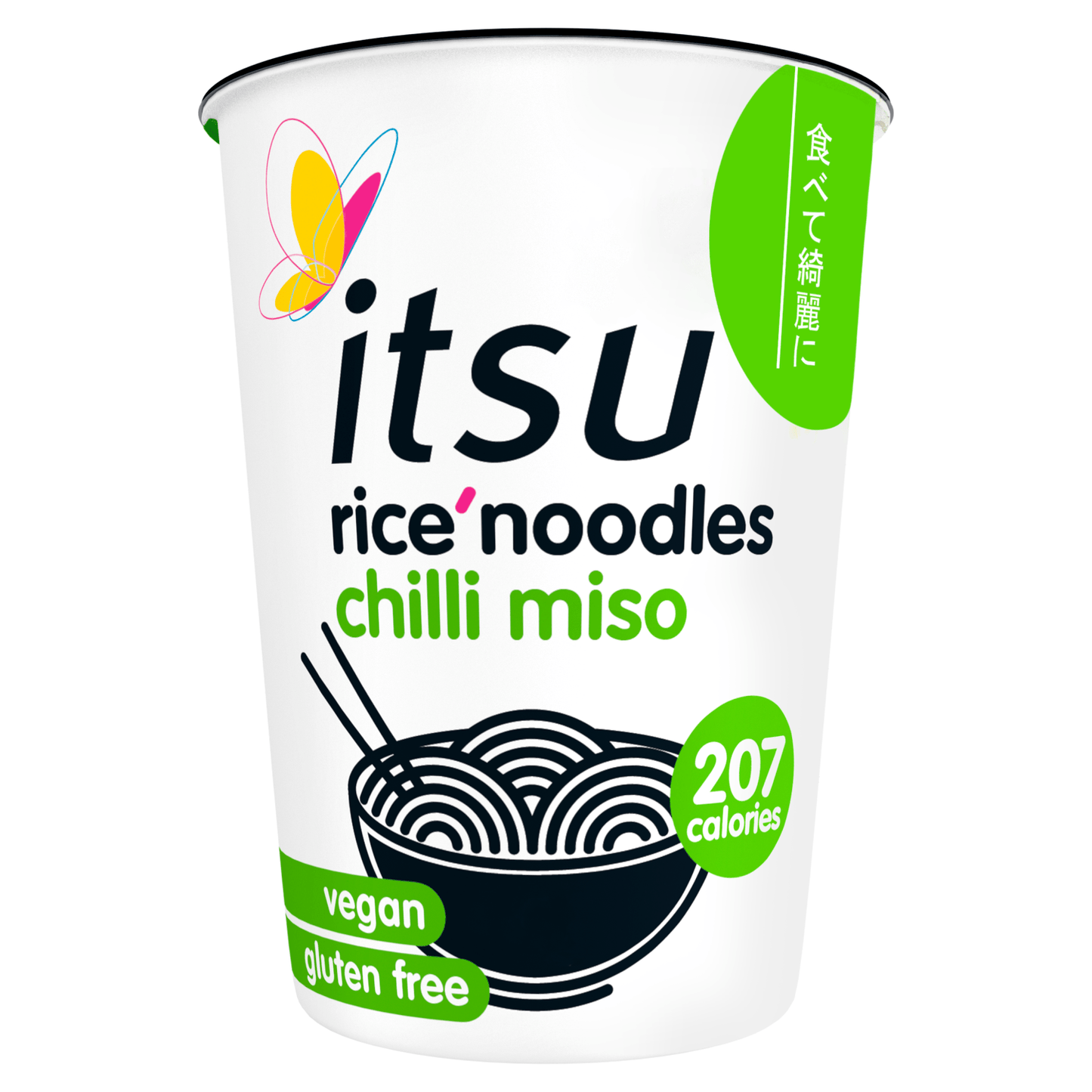 Itsu Chilli Miso Rice' Noodles 63g - UK Food & Drink - 5060262485309