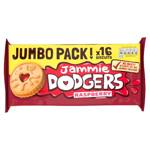 Jammie Dodgers Raspberry Flavour Biscuits 280g (2 x 140g) - UK Food & Drink - 72417143731