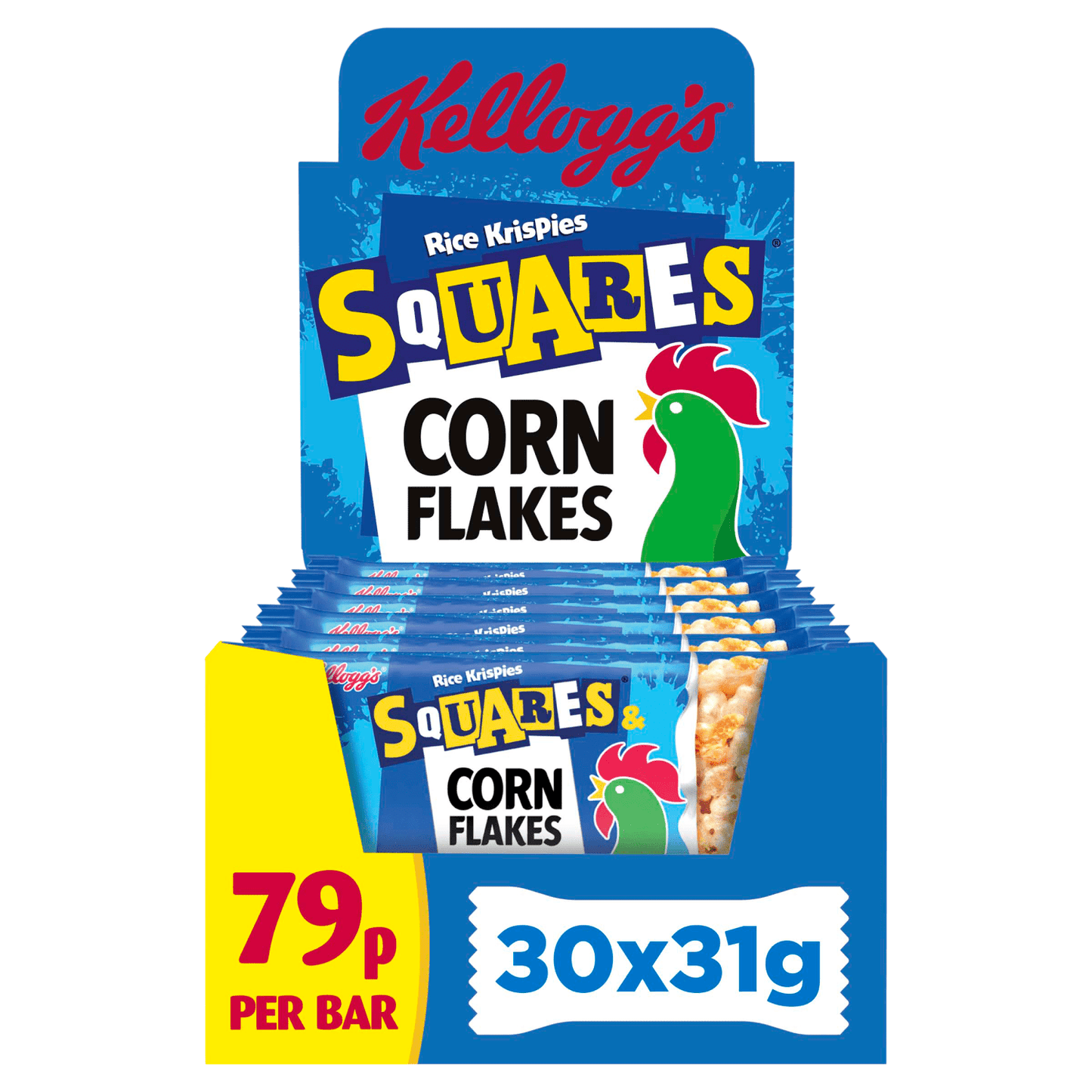 Kellogg's Squares Rice Krispies Corn Flakes 31g - UK Food & Drink - 5059321006852