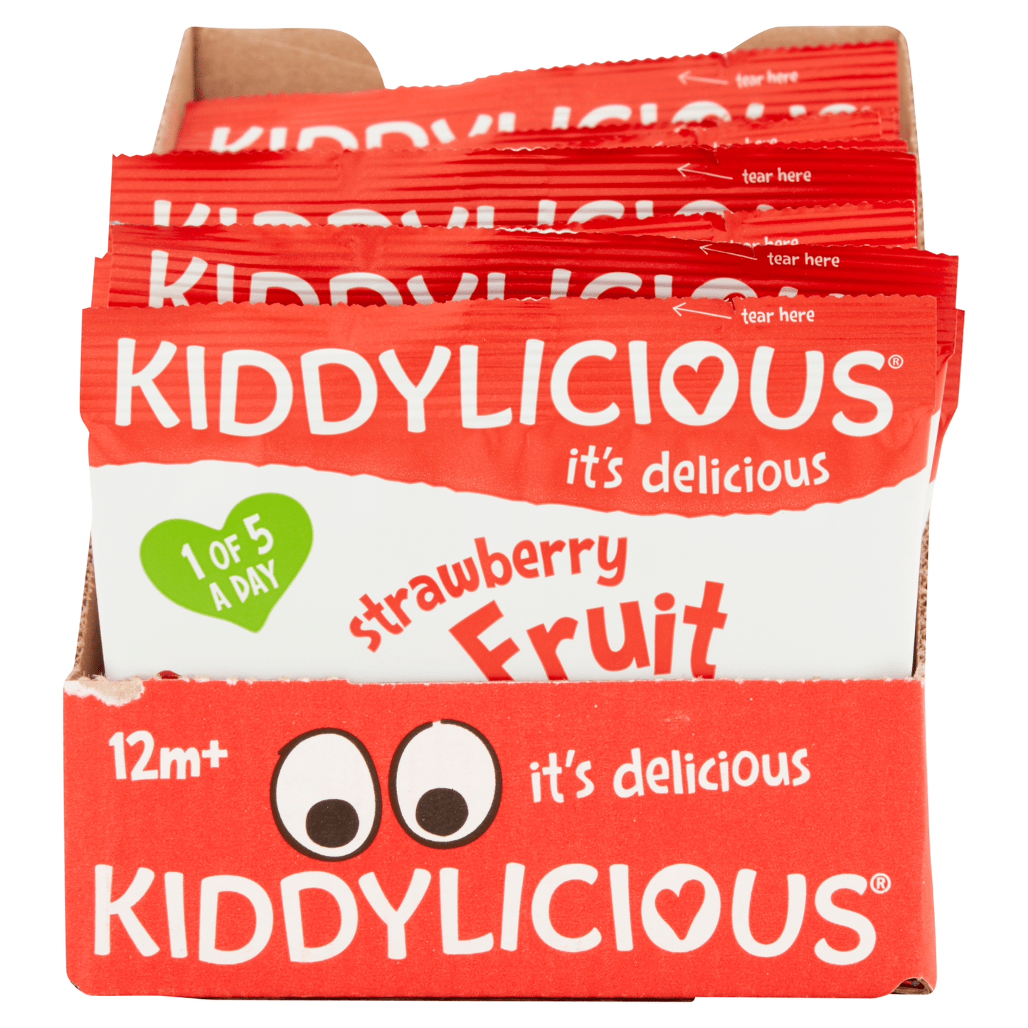 Kiddylicious Strawberry Wriggles Baby Snacks 12g - UK Food & Drink - 5060040253007