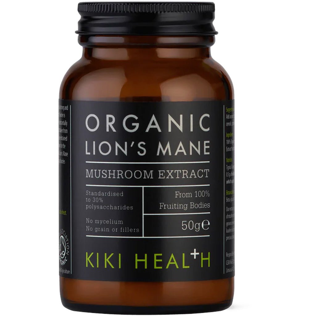 KIKI Health Organic Lion's Mane Extract Mushroom - UK Food & Drink - 5060018513577
