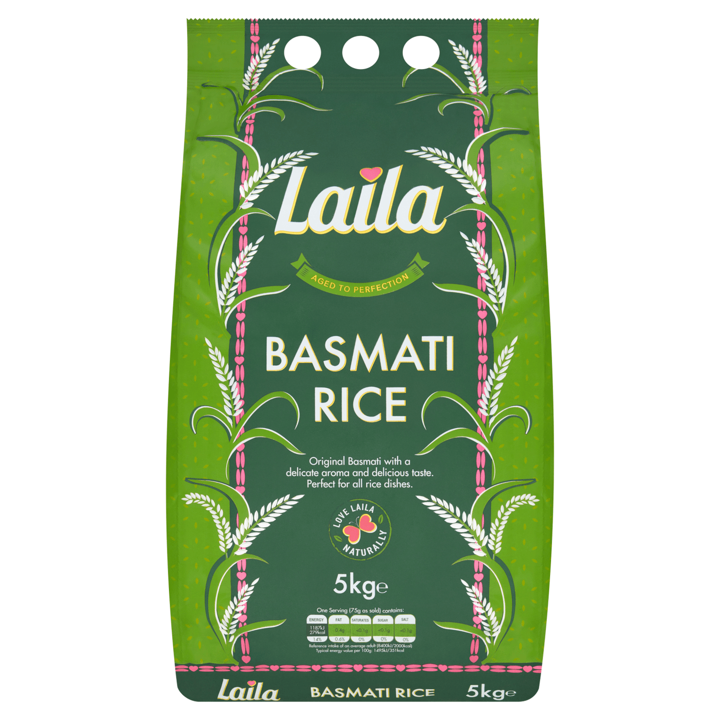 Laila Basmati Rice 5kg - UK Food & Drink - 5020580400156