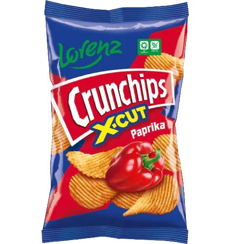 Lorenz Crunchips X - Cut Paprika - UK Food & Drink - 4018077005411