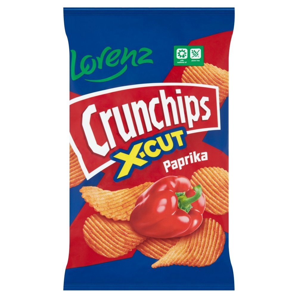Lorenz Crunchips X - Cut Paprika 75g - UK Food & Drink - 4018077773372