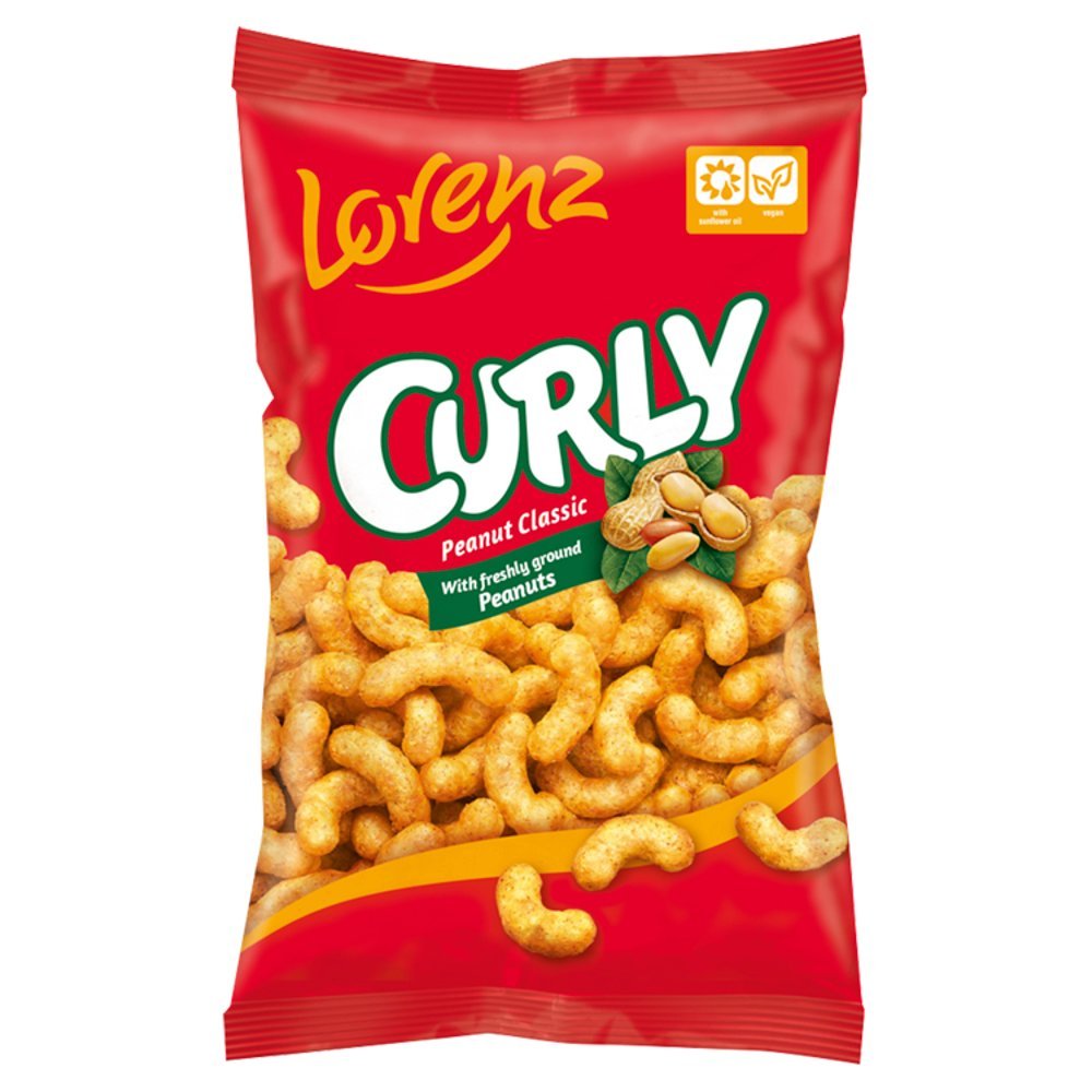 Lorenz Snack - World Curly Peanut Classic 120g - UK Food & Drink - 4018077737534