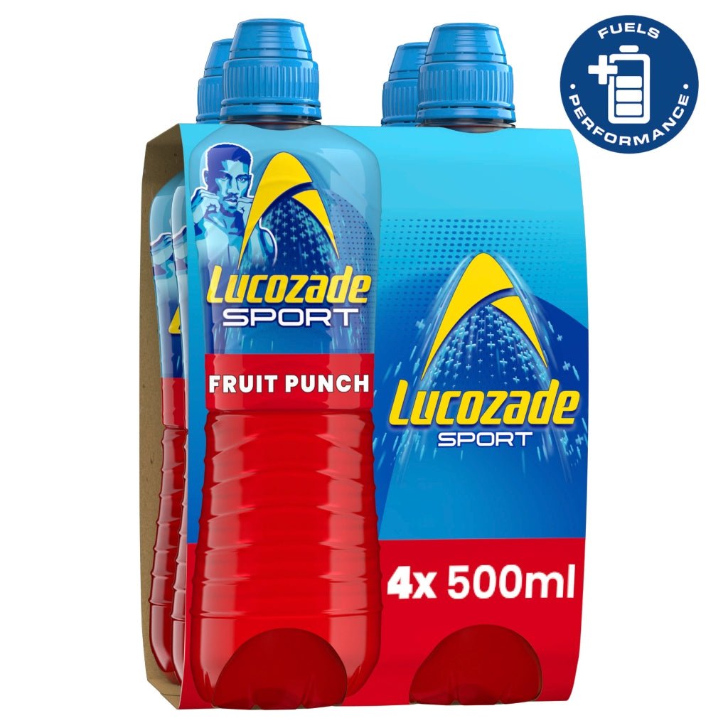 Lucozade Sport Drink Fruit Punch 4 x 500ml - UK Food & Drink - 5054267007611