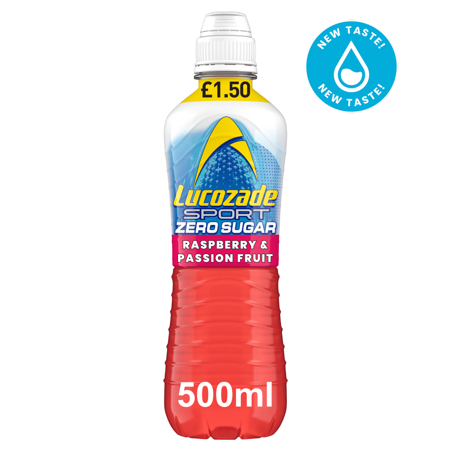 Lucozade Sport Drink Zero Sugar Raspberry & Passion Fruit 500ml PMP £1.50 - UK Food & Drink - 5054267014732