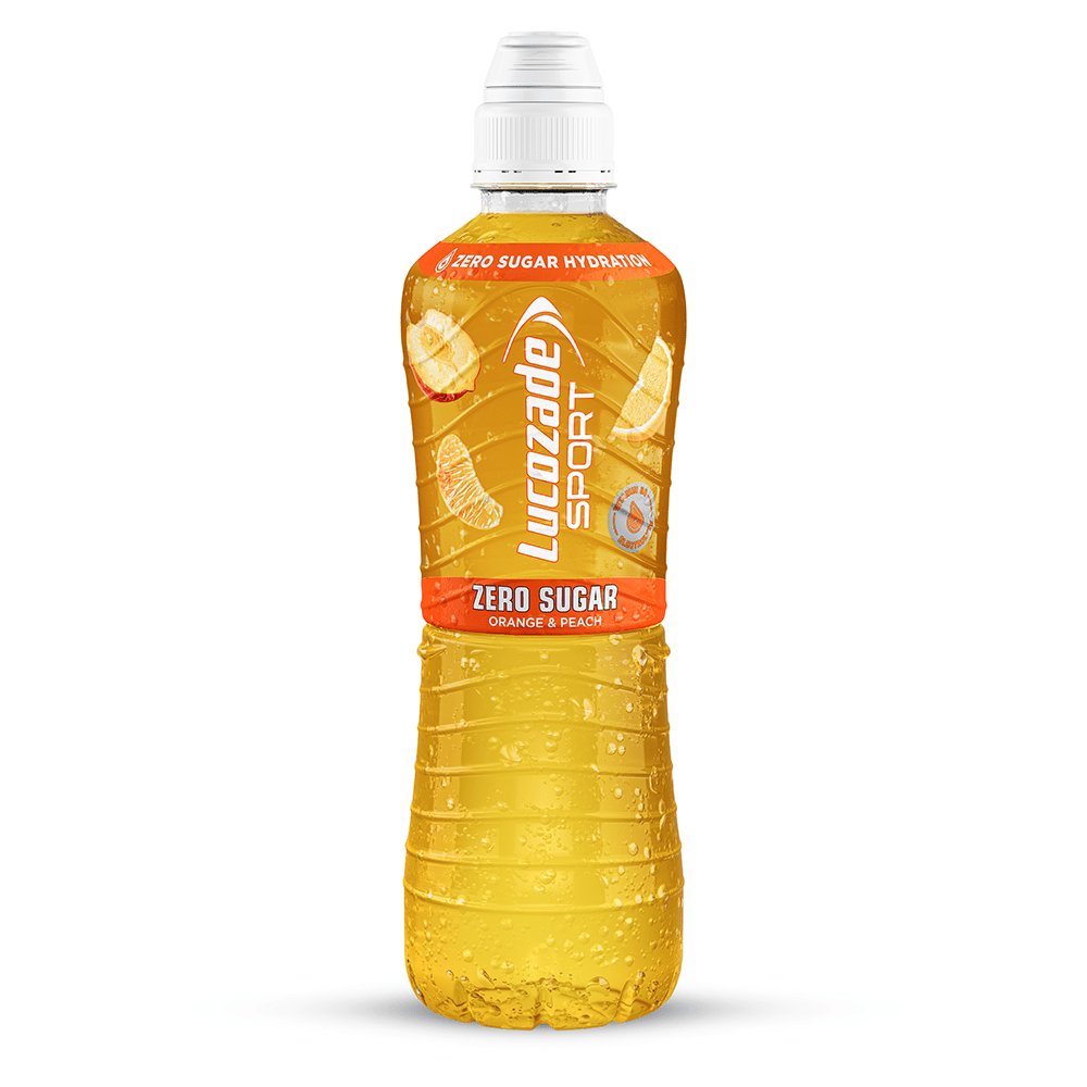Lucozade Sport Zero Sugar Drink Orange & Peach 500ml - UK Food & Drink - 5054267012417
