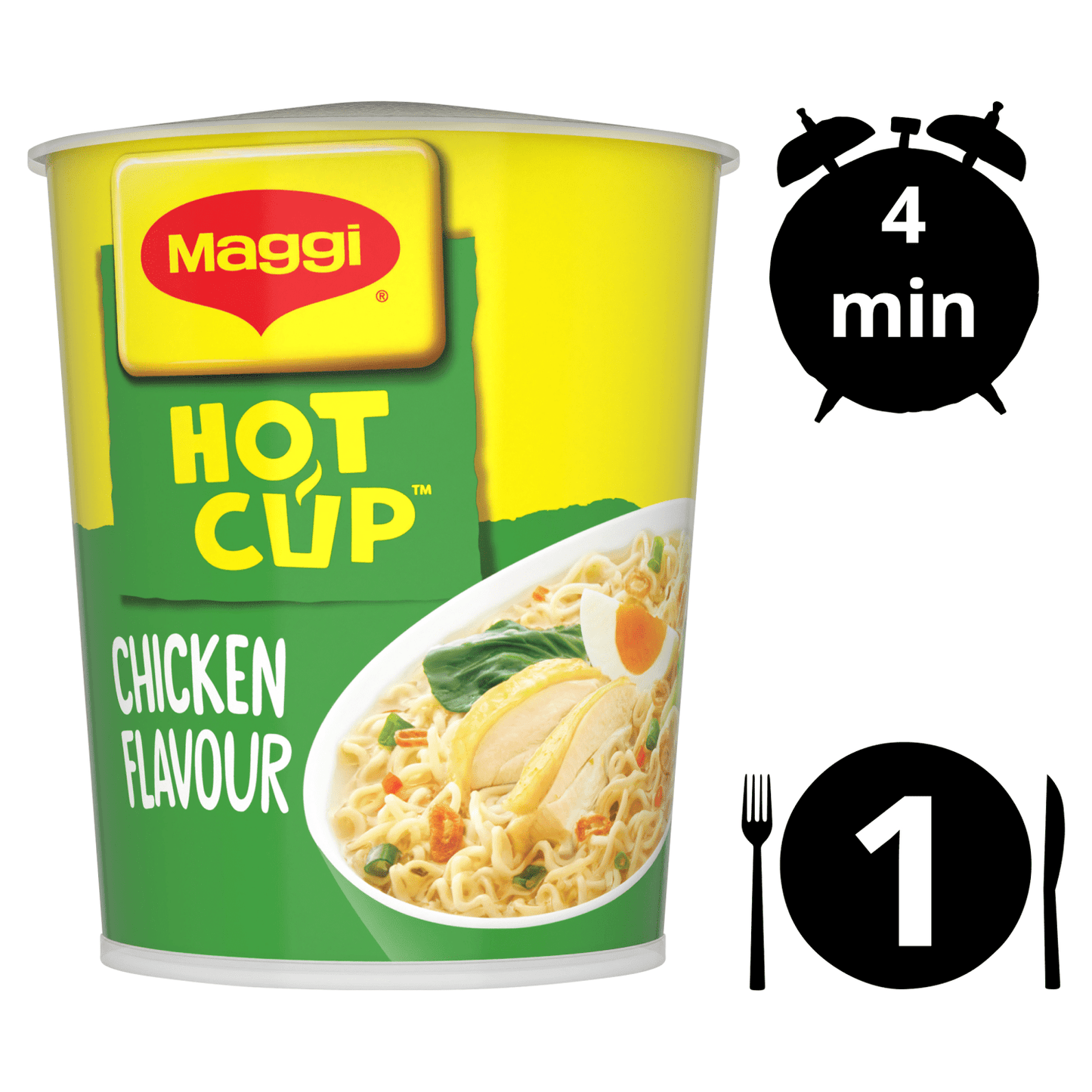 Maggi Chicken Flavour Hot Cup 59.2g - UK Food & Drink - 8445291245907