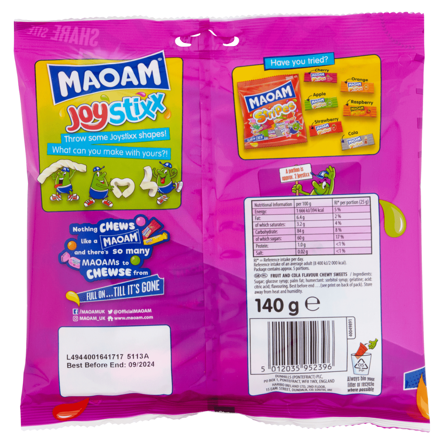 MAOAM Joystixx 140g - UK Food & Drink - 5012035952396