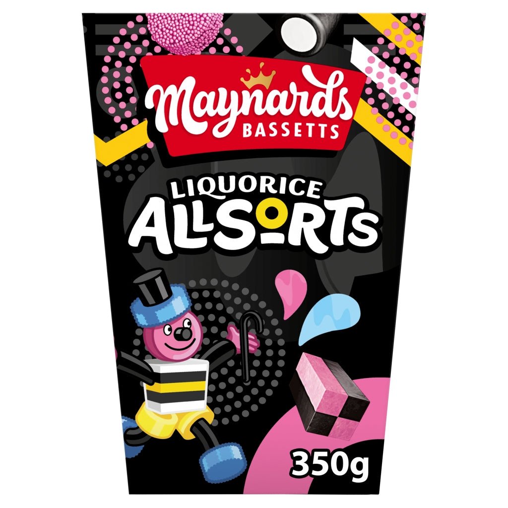 Maynards Bassetts Liquorice Allsorts Carton 350G - UK Food & Drink - 7622201730550