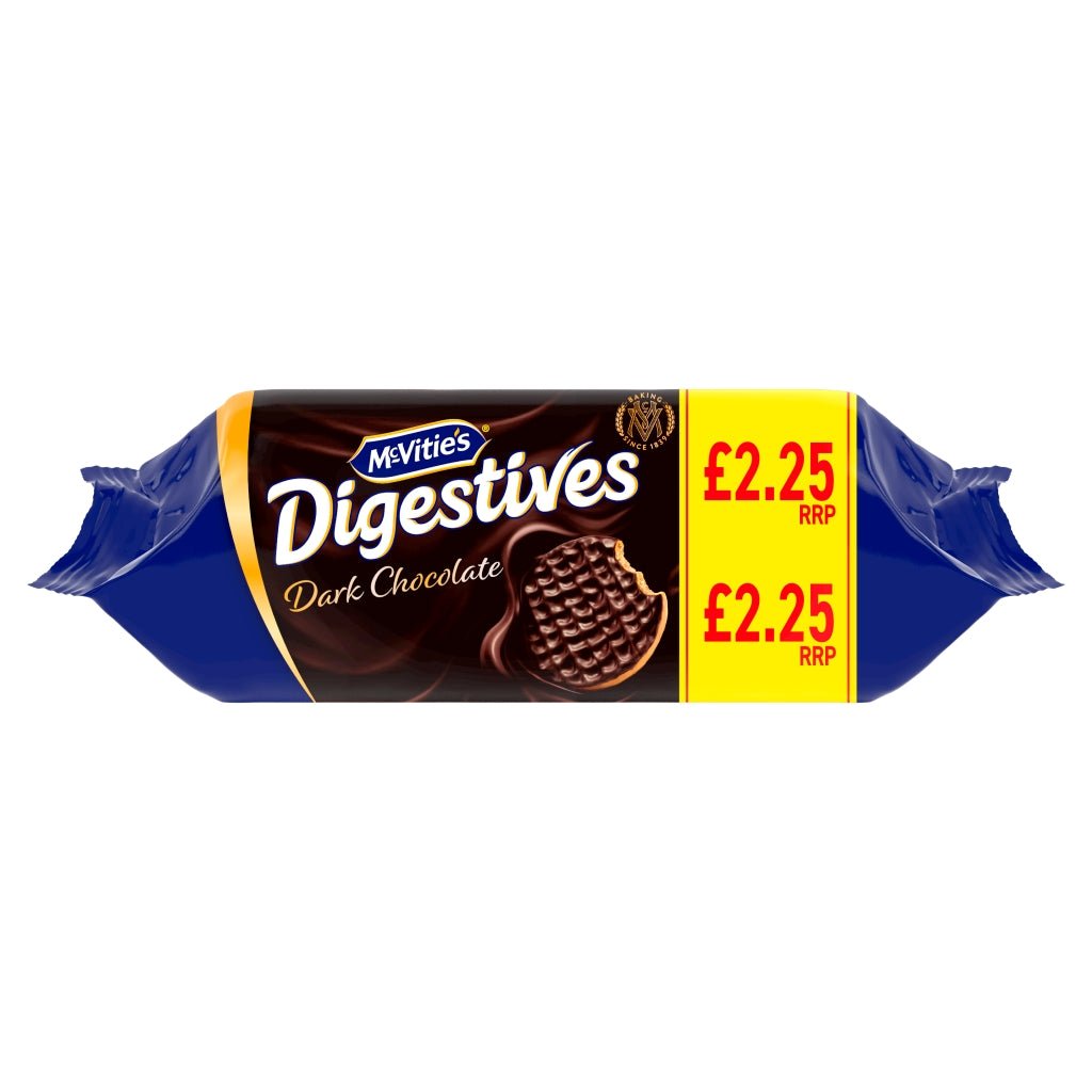 McVitie's Digestives Dark Chocolate 266g - UK Food & Drink - 5000168006246