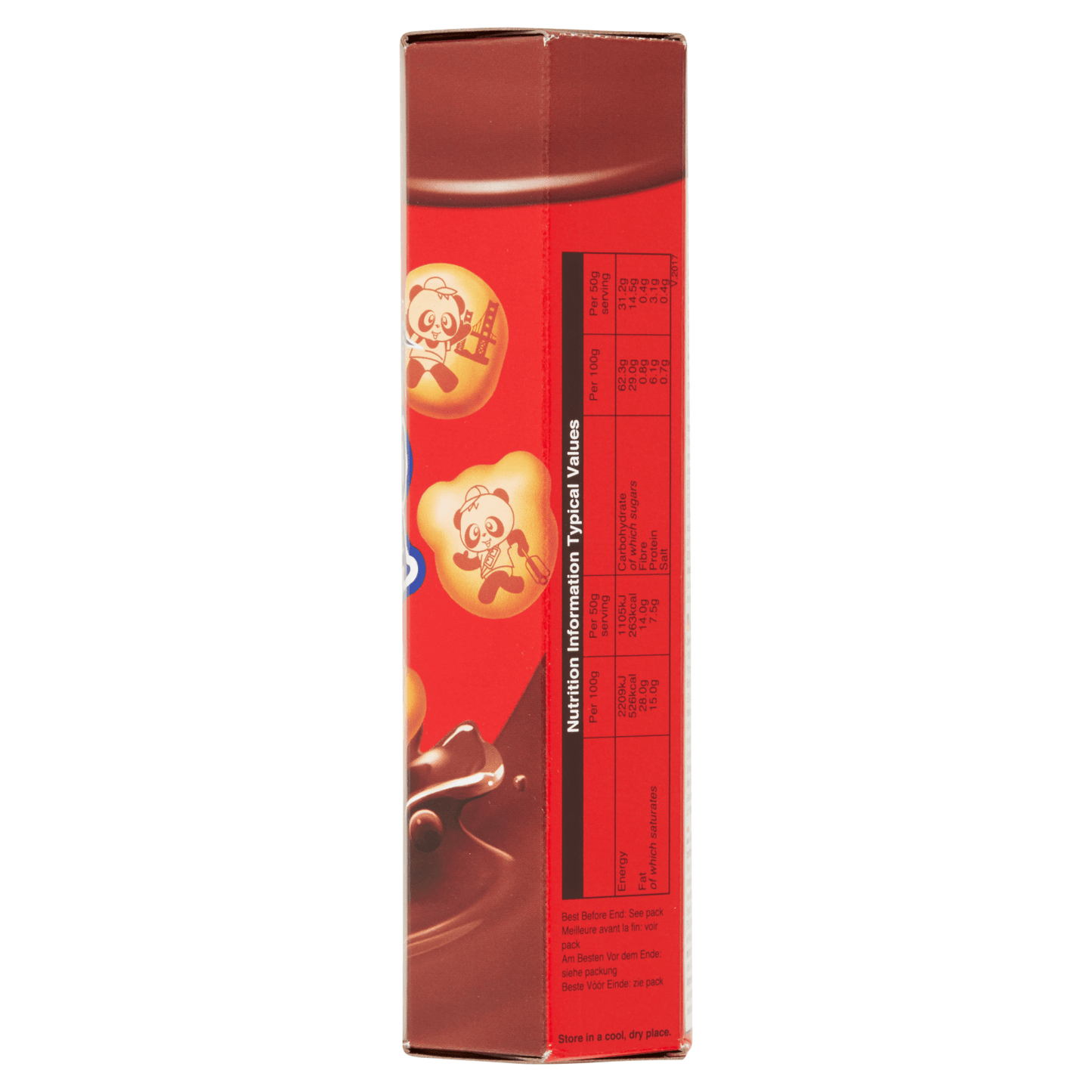 Meiji Hello Panda Biscuits with Chocolate Flavoured Filling 50g - UK Food & Drink - 8888077109152