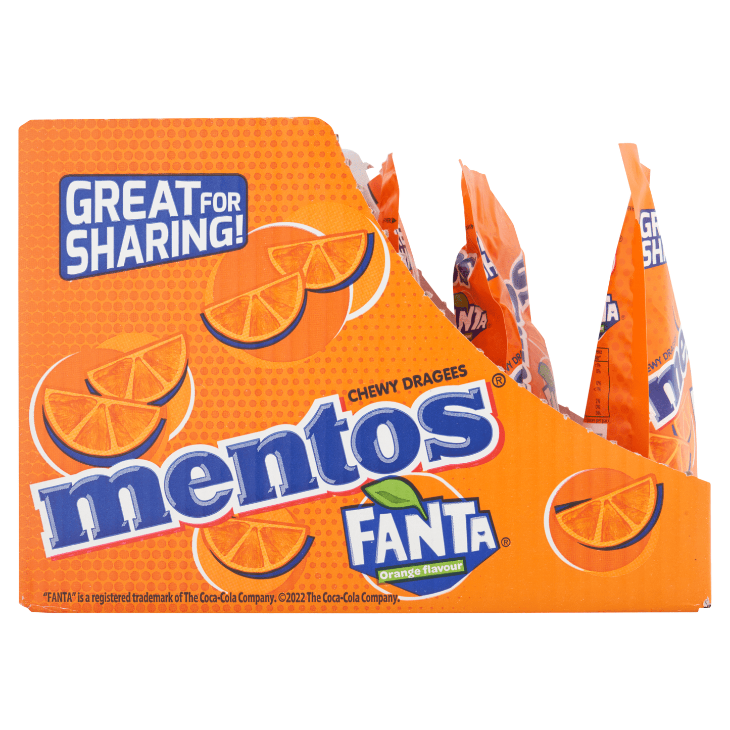 Mentos Fanta Orange Flavour Chewy Dragees 140g - UK Food & Drink - 8723400828655
