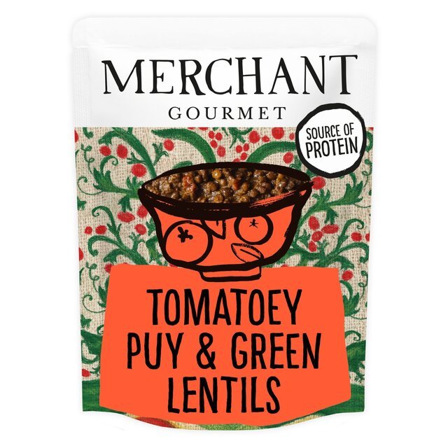 Merchant Gourmet Tomatoey French Puy & Green Lentils 250g - UK Food & Drink - 5018095011318