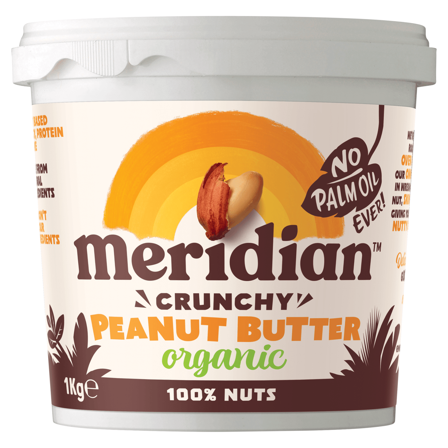 Meridian Organic Crunchy Peanut Butter 1kg - UK Food & Drink - 5060132280867