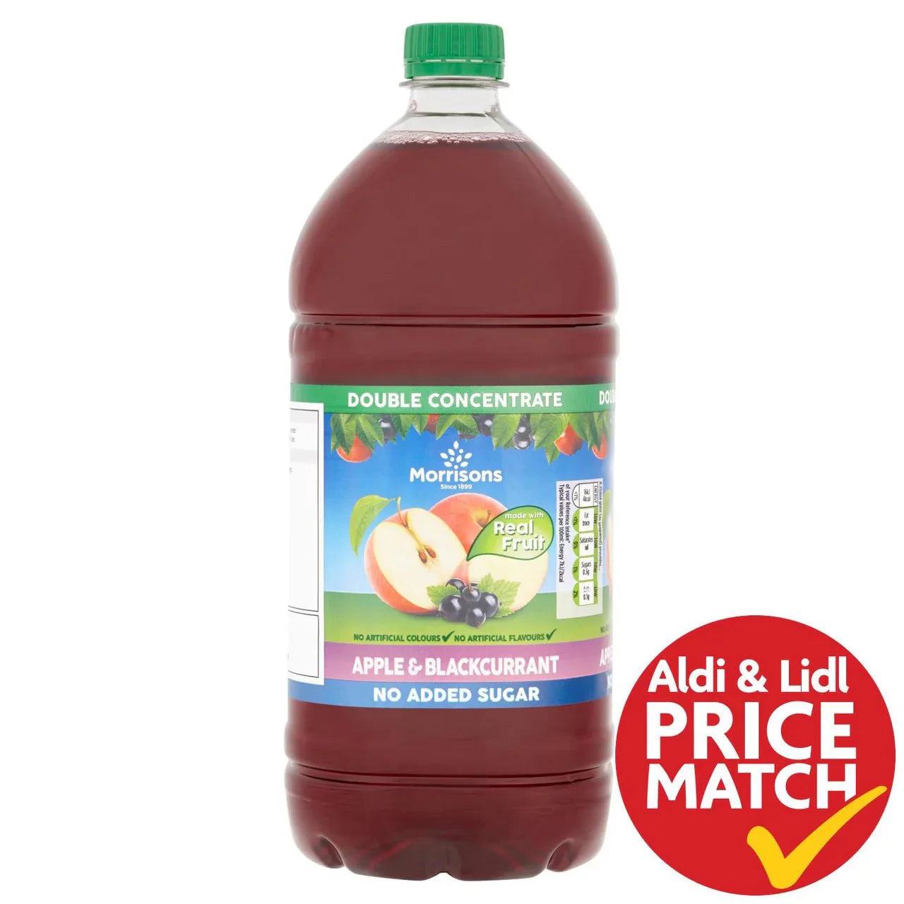 Morrisons Apple & Blackcurrant Squash Double Concentrate 1.5l - UK Food & Drink - 5010251510604