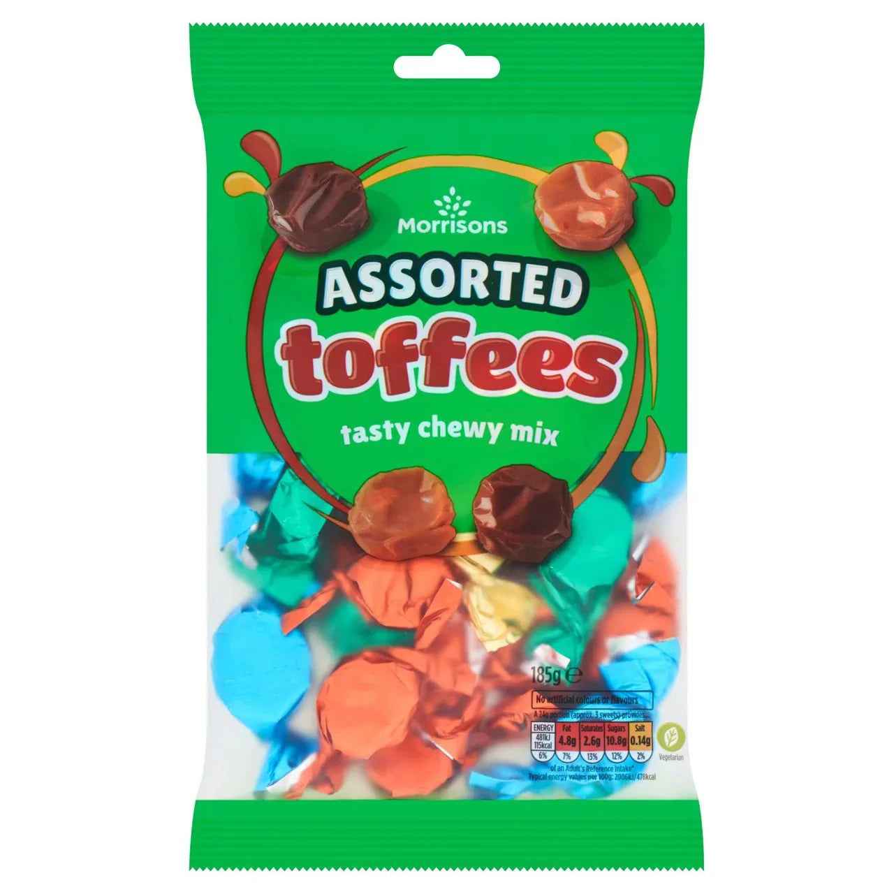 Morrisons Assorted Toffees 185g - UK Food & Drink - 5010251842330