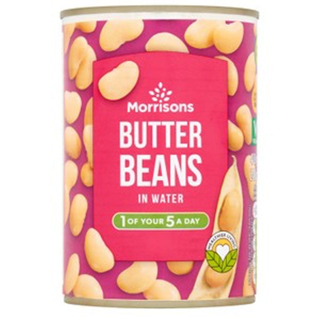 Morrisons Butter Beans In Water 400g - UK Food & Drink - 5010251958192