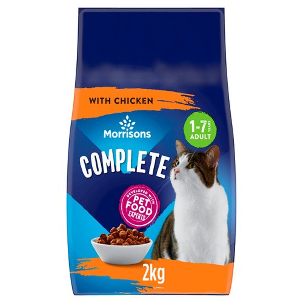 Morrisons Complete Chicken & Veg Dry Cat Food 2kg - UK Food & Drink - 5010525087986
